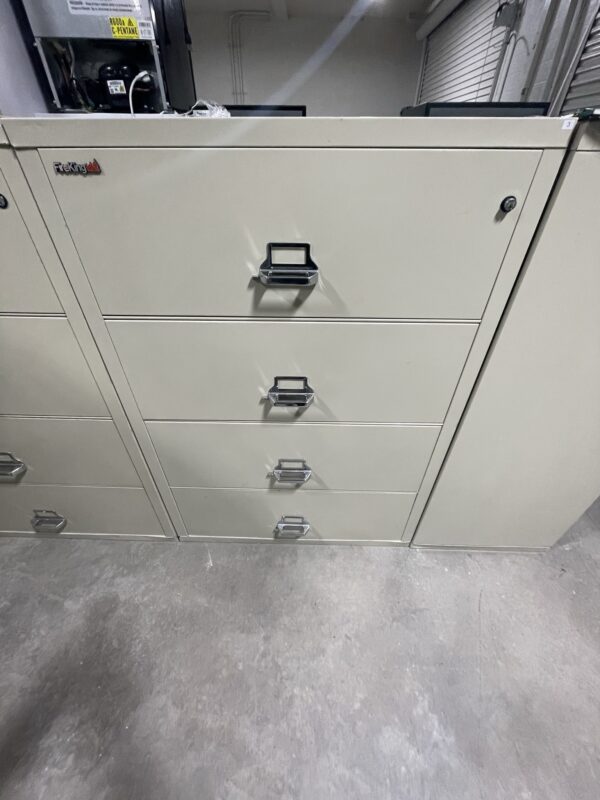 4 Drawer Fire King Lateral File Cabinets - Image 3